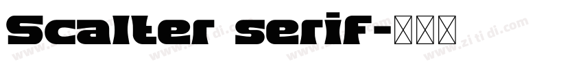 Scalter serif字体转换